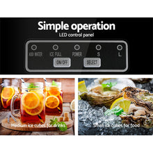 Load image into Gallery viewer, 2L Portable Ice Cube Maker - Silver