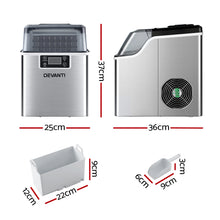 Load image into Gallery viewer, Devanti Ice Maker Machine Commercial Portable Ice Cube Tray Countertop 3.2L