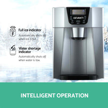 Load image into Gallery viewer, 2L Compact and portable Ice Cuber Maker & Water Dispenser - Silver