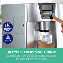 Load image into Gallery viewer, 2L Compact and portable Ice Cuber Maker & Water Dispenser - Silver