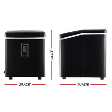 Load image into Gallery viewer, 3.2L Portable Benchtop Counter Ice Cube Maker - Black