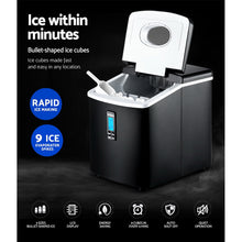 Load image into Gallery viewer, 3.2L Portable Benchtop Counter Ice Cube Maker - Black