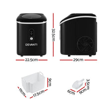 Load image into Gallery viewer, Devanti Portable Ice Maker Machine Nuggetc Ice Cube 15kg Bar Countertop