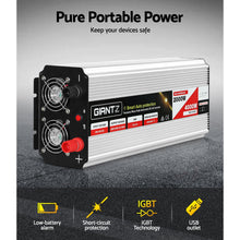 Load image into Gallery viewer, Giantz Power Inverter 2000W or 4000W Pure Sine Wave 12V-240V Camping Boat Caravan