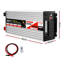 Load image into Gallery viewer, Giantz Power Inverter 12V to 240V 2500W/5000W Pure Sine Wave Camping Car Boat