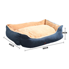 Load image into Gallery viewer, Soft Warm Washable Pet Bed Cushion Mattress - L Blue