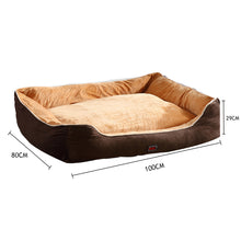 Load image into Gallery viewer, Soft Warm Washable Pet Bed Mattress - 2XL Brown