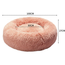 Load image into Gallery viewer, Calming Donut Nest Pet Kennel - Pink XXL