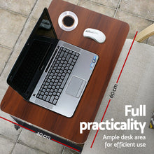 Load image into Gallery viewer, Artiss Laptop Table Desk Portable - Dark Wood