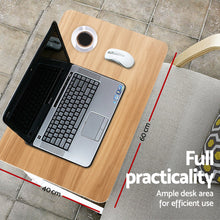 Load image into Gallery viewer, Artiss Laptop Table Desk Portable - Light Wood