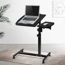 Load image into Gallery viewer, Adjustable Computer Stand with Cooler Fan - Black