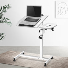 Load image into Gallery viewer, Adjustable Computer Stand with Cooler Fan - White