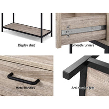 Load image into Gallery viewer, Artiss Hallway Console Table Hall Side Entry Display Desk Drawer Storage Oak