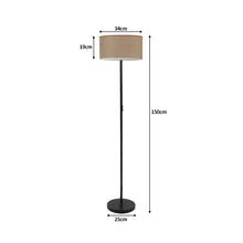 Load image into Gallery viewer, Modern Free Standing Classic Linen Fabric LED Floor Lamp