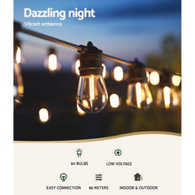 Load image into Gallery viewer, Jingle Jollys 86m Festoon Lights Christmas Fairy String Lights Outdoor Party