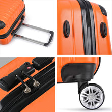 Load image into Gallery viewer, Wanderlite 3pc Luggage Sets Trolley Travel Suitcases TSA Hard Case Orange