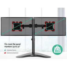 Load image into Gallery viewer, Magic Monitor Arm Stand Dual Black