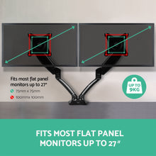 Load image into Gallery viewer, Magic Monitor Arm Mount Dual Gas Black