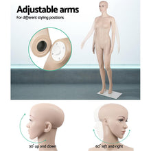 Load image into Gallery viewer, 175cm Tall Full Body Female Mannequin - Skin Coloured