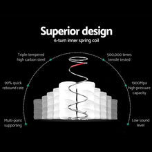 Load image into Gallery viewer, Giselle Bedding Algarve Euro Top Pocket Spring Mattress 34cm Thick – Queen