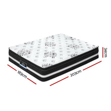 Load image into Gallery viewer, Giselle Bedding Donegal Euro Top Cool Gel Pocket Spring Mattress 34cm Thick – King