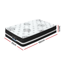 Load image into Gallery viewer, Giselle Bedding Donegal Euro Top Cool Gel Pocket Spring Mattress 34cm Thick – Single