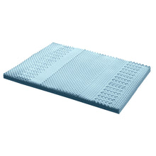 Load image into Gallery viewer, Giselle Bedding Cool Gel 7-zone Memory Foam Mattress Topper w/Bamboo Cover 8cm - King