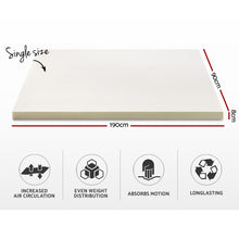 Load image into Gallery viewer, Giselle Bedding Memory Foam Mattress Topper w/Cover 8cm - Single