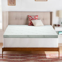 Load image into Gallery viewer, Giselle Bedding Cool Gel Memory Foam Mattress Topper w/Bamboo Cover 10cm - Queen