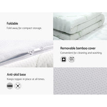 Load image into Gallery viewer, Giselle Bedding Cool Gel Memory Foam Mattress Topper w/Bamboo Cover 8cm - Single