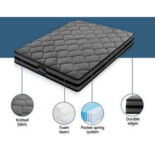 Load image into Gallery viewer, Giselle Bedding Wendell Pocket Spring Mattress 22cm Thick – Queen