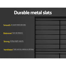 Load image into Gallery viewer, Artiss Metal Bed Frame Double Size Mattress Base Platform Foundation Black Dane