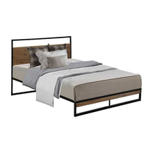 Load image into Gallery viewer, Metal Bed Frame King Single Size Mattress Base Platform Foundation Black Dane