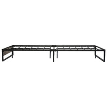 Load image into Gallery viewer, Metal Bed Frame Queen Size Mattress Base Platform Foundation Wooden Black OSLO