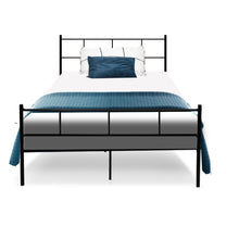 Load image into Gallery viewer, Metal Bed Frame King Single Size Platform Foundation Mattress Base SOL Black