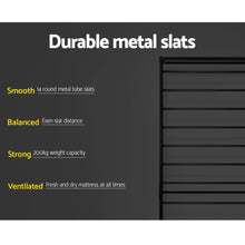 Load image into Gallery viewer, Metal Bed Frame Single Size Platform Foundation Mattress Base SOL Black