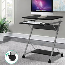 Load image into Gallery viewer, Metal Pull Out Table Desk - Black