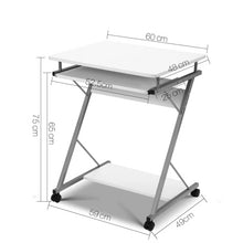 Load image into Gallery viewer, Metal Pull Out Table Desk - White
