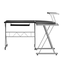 Load image into Gallery viewer, Artiss Corner Metal Pull Out Table Desk - Black