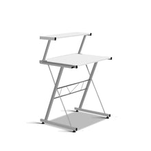 Load image into Gallery viewer, Corner Metal Pull Out Table Desk - White