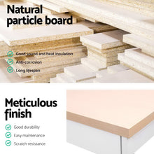 Load image into Gallery viewer, Artiss Metal Desk with Drawer - White with Wooden Top