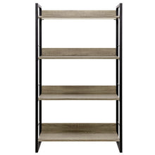 Load image into Gallery viewer, Artiss Book Shelf Display Shelves Corner Wall Wood Metal Stand Hollow Storage