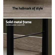 Load image into Gallery viewer, Artiss Book Shelf Display Shelves Corner Wall Wood Metal Stand Hollow Storage