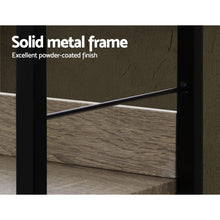 Load image into Gallery viewer, Artiss Bookshelf Wooden Display Shelves Bookcase Shelf Storage Metal Wall Black