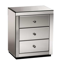 Load image into Gallery viewer, Mirrored Bedside Table - 1PC Smoky Grey