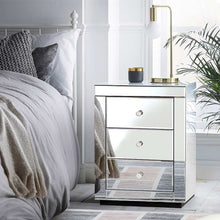 Load image into Gallery viewer, Mirrored Bedside Table - Presia Silver 1 PC