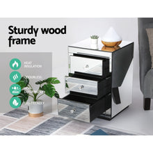 Load image into Gallery viewer, Artiss Set of 2 Bedside Tables Drawers Mirrored Side End Table Cabinet Nightstand