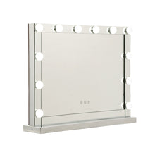 Load image into Gallery viewer, Embellir Hollywood Makeup Mirror With Light 12 LED Bulbs Vanity Lighted Silver 58cm x 46cm