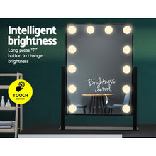 Load image into Gallery viewer, Embellir LED Standing Makeup Mirror - Black