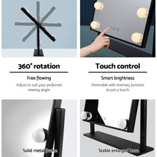 Load image into Gallery viewer, Embellir LED Standing Makeup Mirror - Black